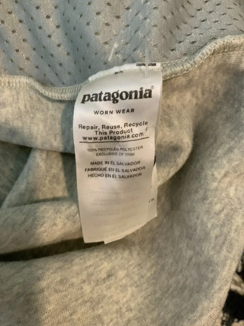 Patagonia Men's Gray Shearling Fleece Button Pullover Sweater, Size XXL
